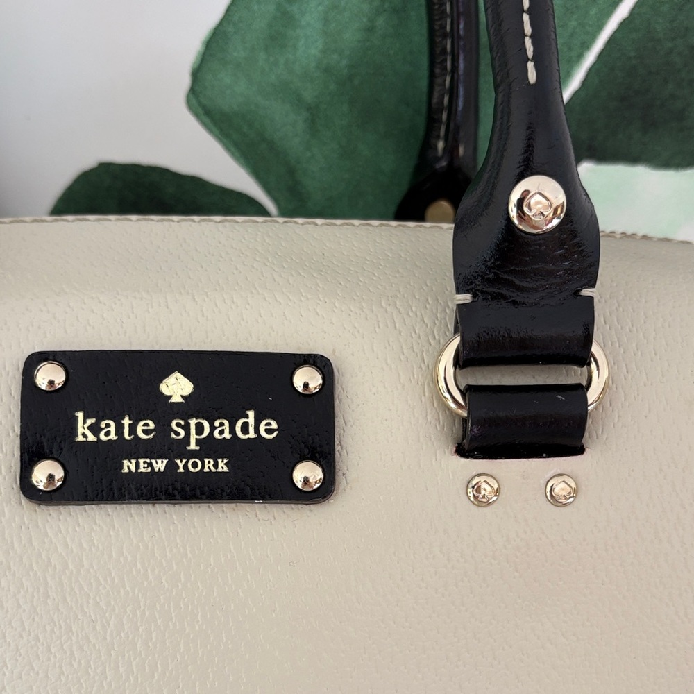 Kate Spade New York Two-Tone Satchel Bag – Black & Cream - Picture 6 of 15
